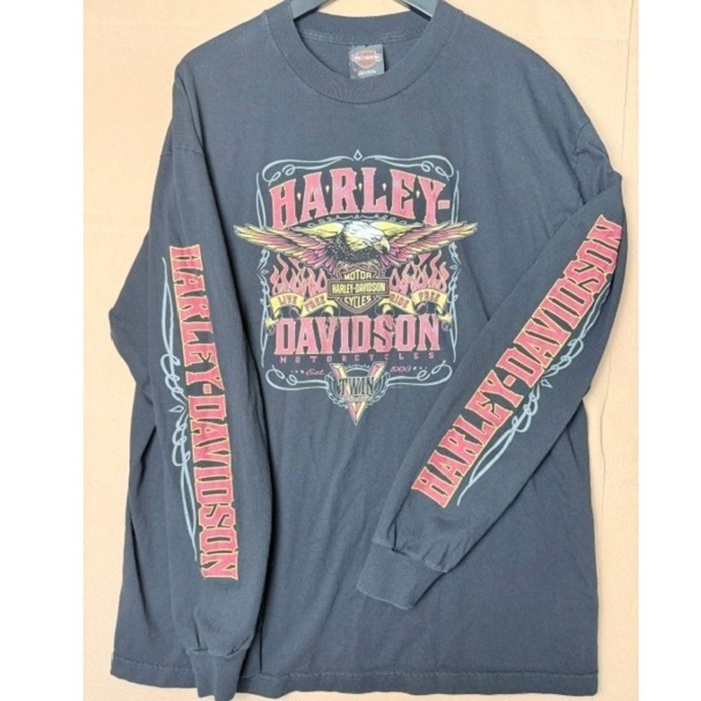 Harley Davidson Sierra Vista AZ Buffalo Soldiers Long Sleeve Shirt XL